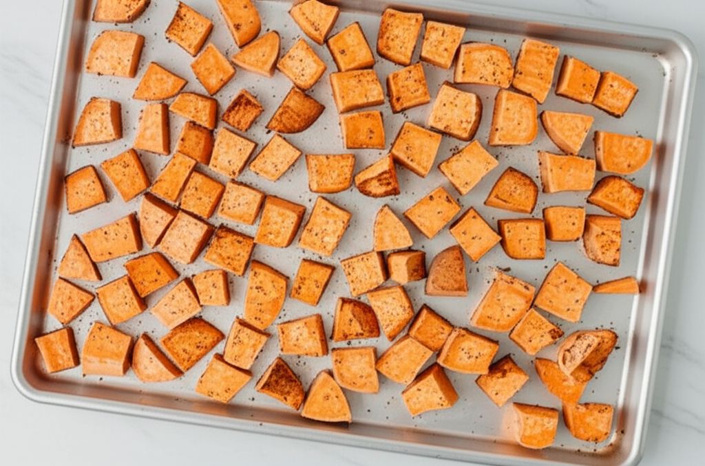 Low-Cal Roasted Sweet Potato Bites