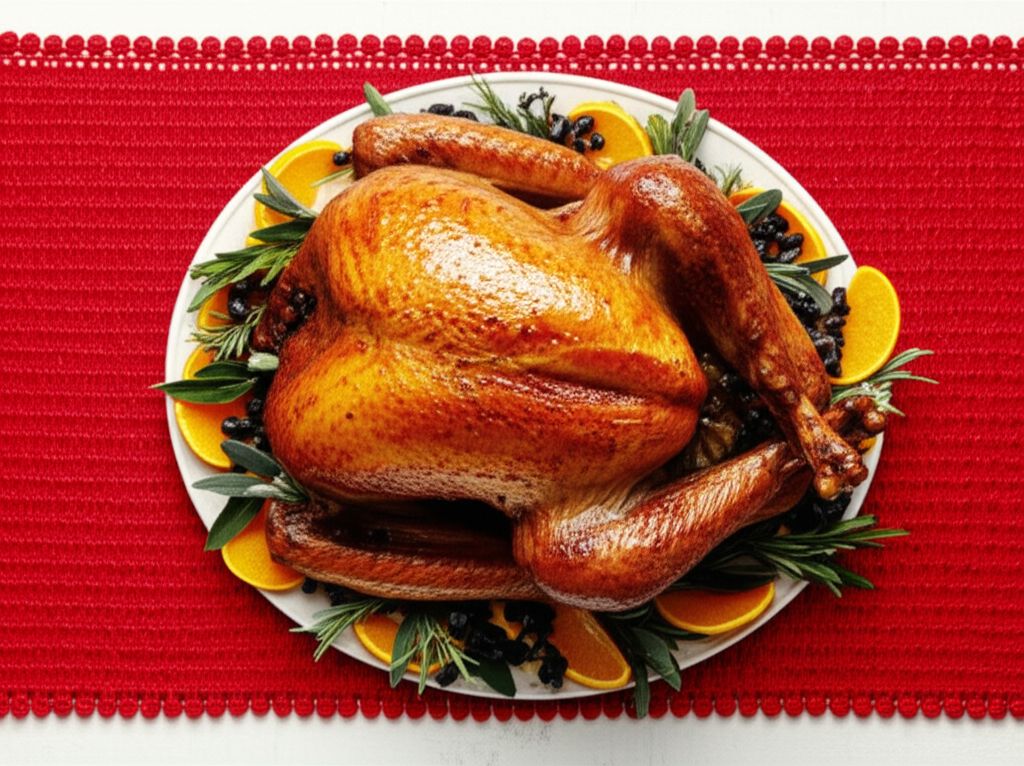 Ma Lipo's Apricot-Glazed Turkey with Roasted Onion and Shallot Gravy