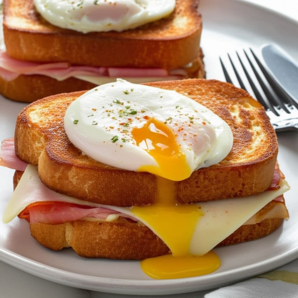 Madame Cristo - Grilled Ham and Cheese