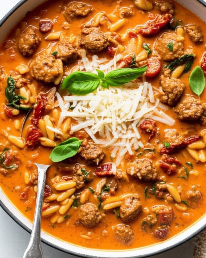Marry Me Sausage Orzo Soup