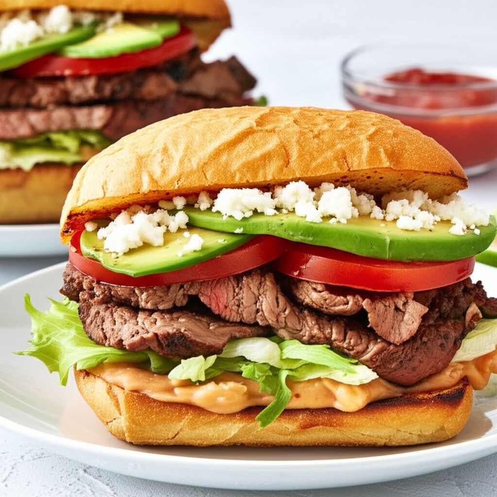 Mexican Steak Torta