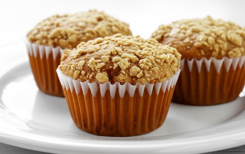 Moist Banana Streusel Muffins