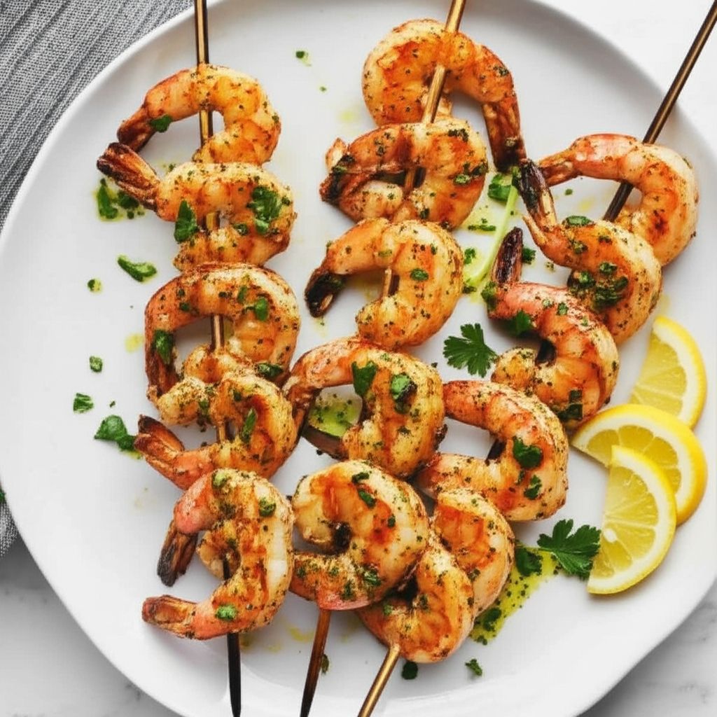Our Backyard Grilled Garlic-Butter Shrimp