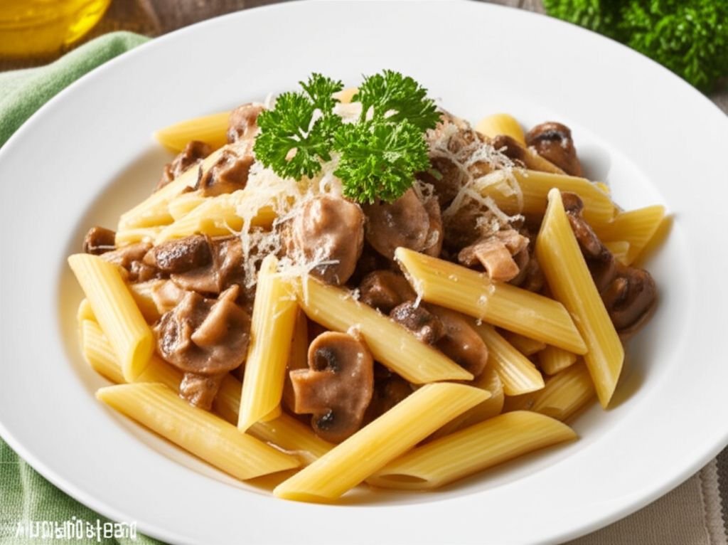Penne with Mushrooms