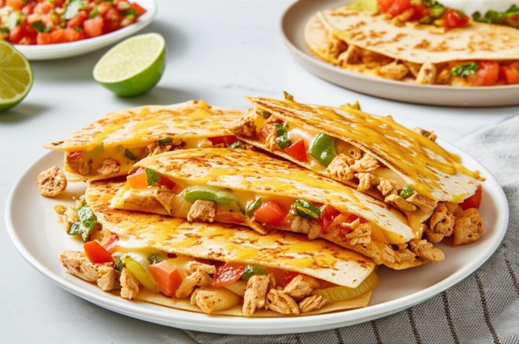 Pico de Gallo Chicken Quesadillas