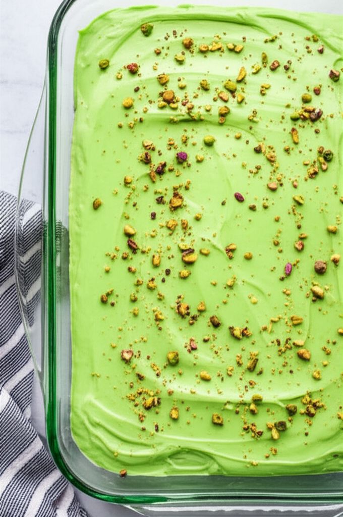 Pistachio Poke Cake