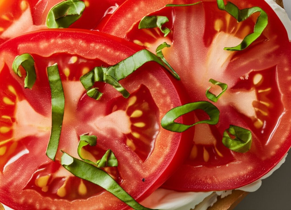 Queenie's Killer Tomato Bagel Sandwich