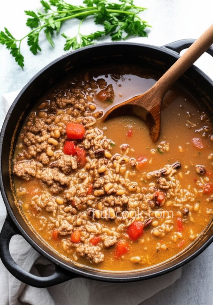 Quick Hoppin' John Soup