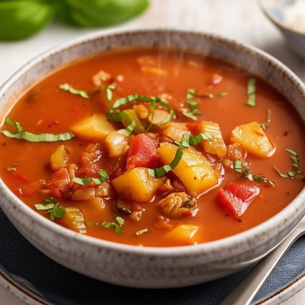 Quick Manhattan Clam Chowder