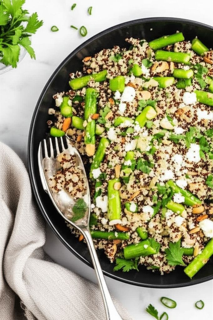 Quinoa, Asparagus, and Feta Salad