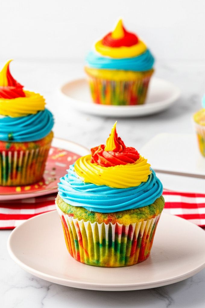 Rainbow Cupcakes