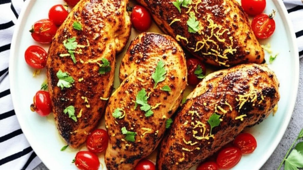 Roasted Balsamic Chicken with Baby Tomatoes