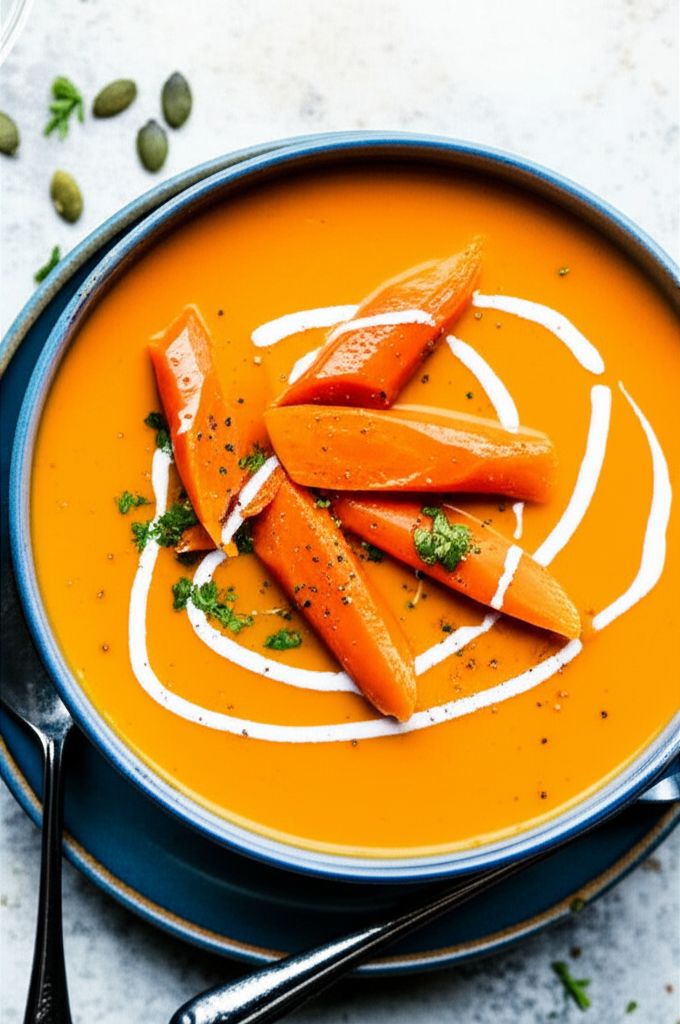 Roasted Carrot and Tahini Soup