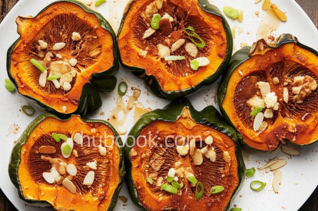 Roasted Honey Cinnamon Acorn Squash