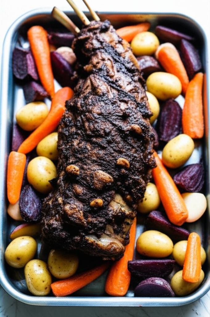 Roasted Lamb with Root Vegetables