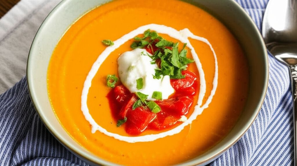 Roasted Red Bell Pepper Soup