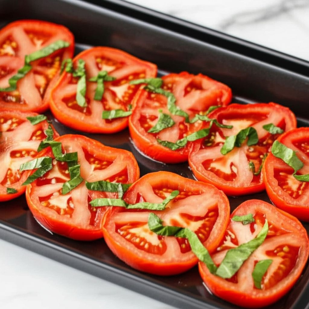 Roasted Tomato Caprese Salad