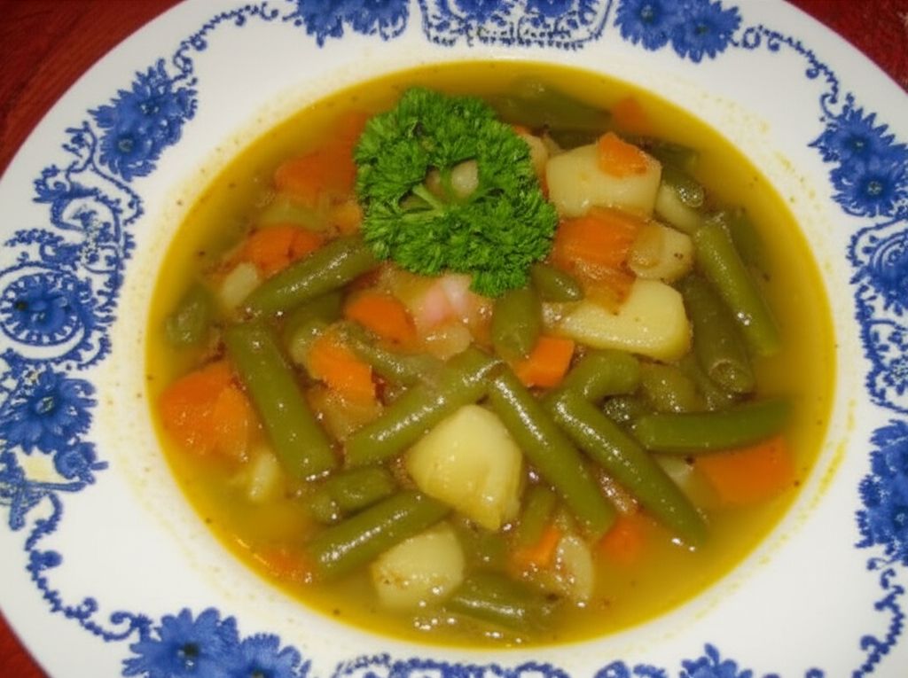 Russian Green Bean and Potato Soup