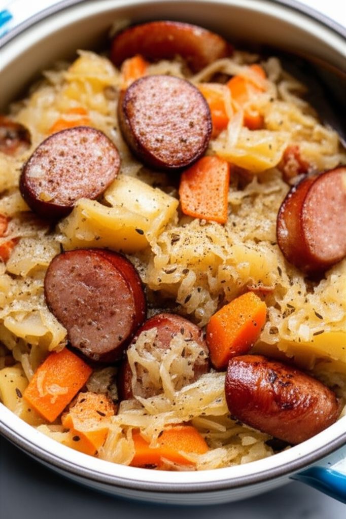 Sandy's Sweet Slow Cooker Sauerkraut
