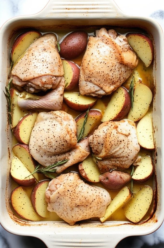 Scrumptious Baked Chicken and Potatoes