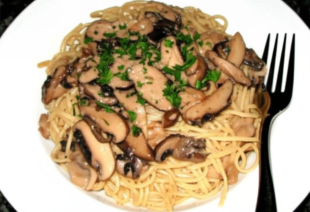 Shiitake Angel Hair Pasta