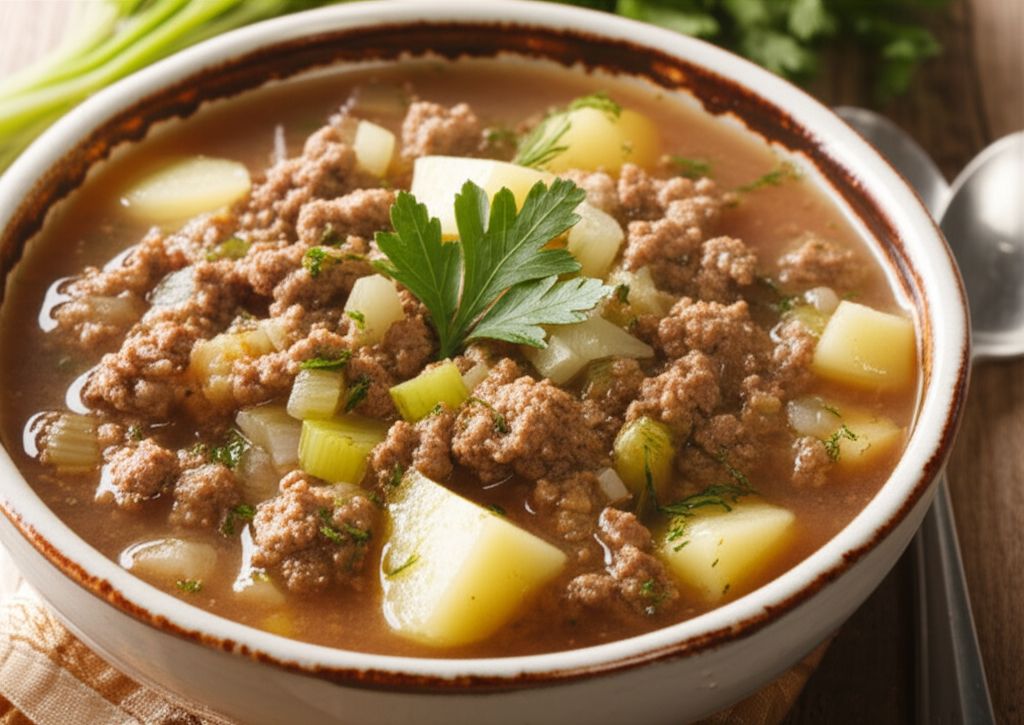 Simple Meat and Potato Soup