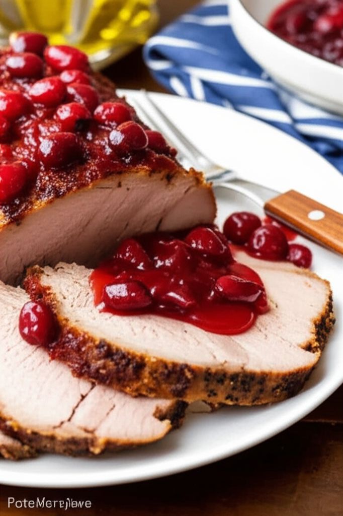 Slow Cooker Cranberry Pork Roast