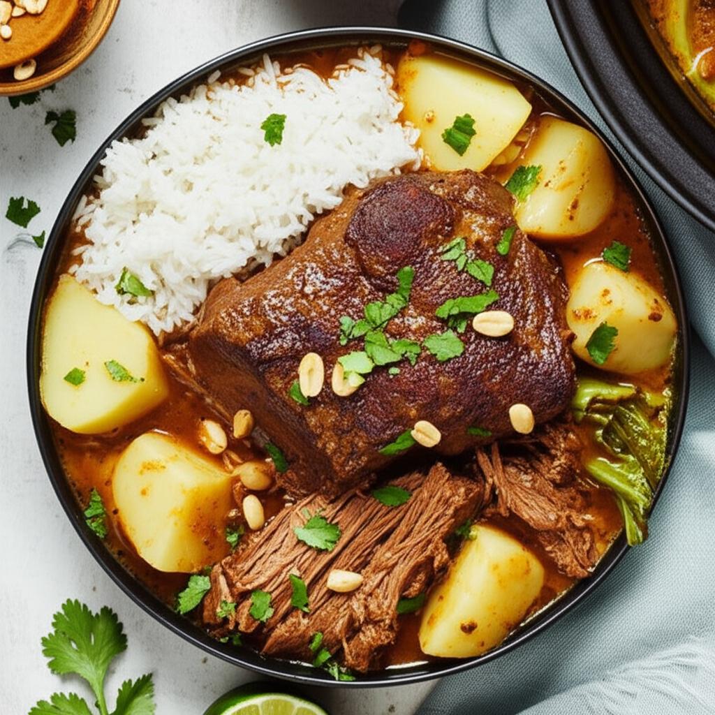 Slow Cooker Red Curry Beef Pot Roast