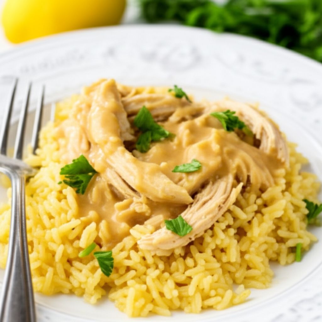 Slow Cooker Turkey Wings with Yellow Rice