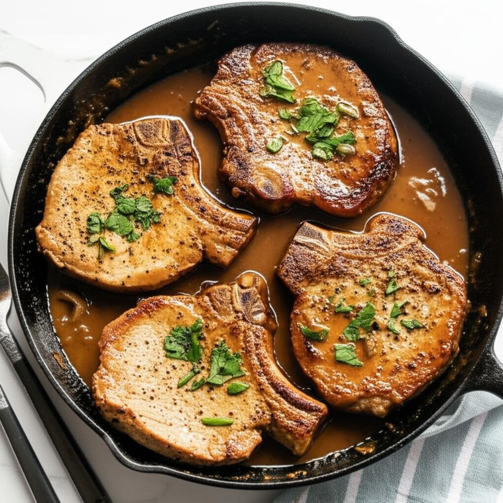 Smothered Pork Chops from Swanson