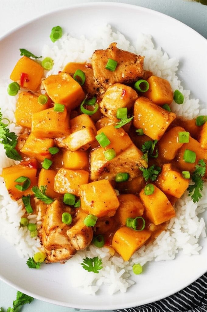 Spicy Mango Sweet Potato Chicken