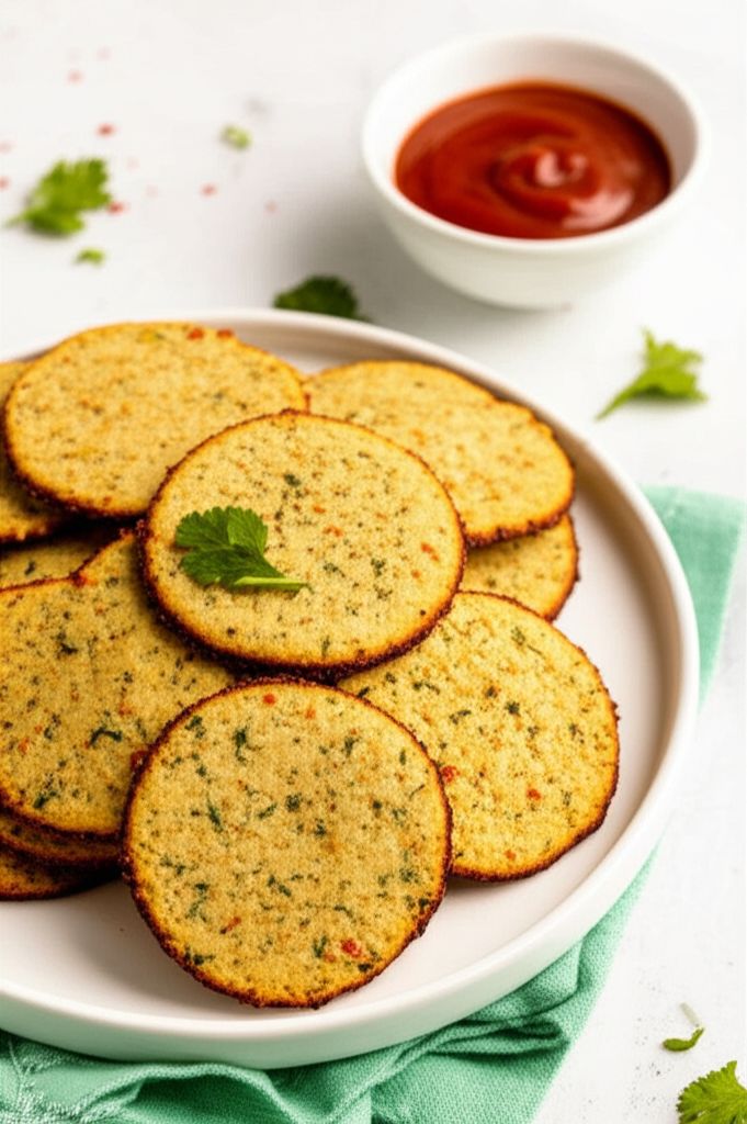 Spicy Ranch Cauliflower Crackers