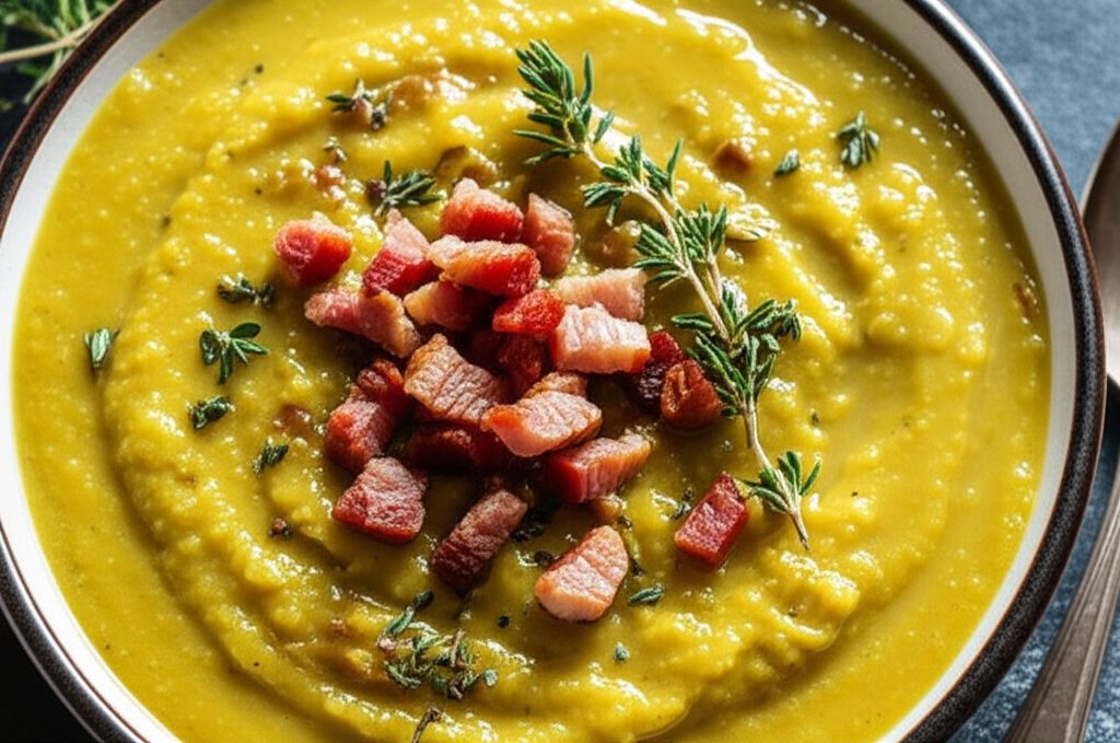 Split Pea Soup with Pork Belly