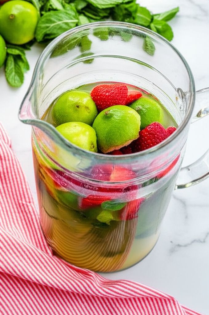 Strawberry Mint Soda
