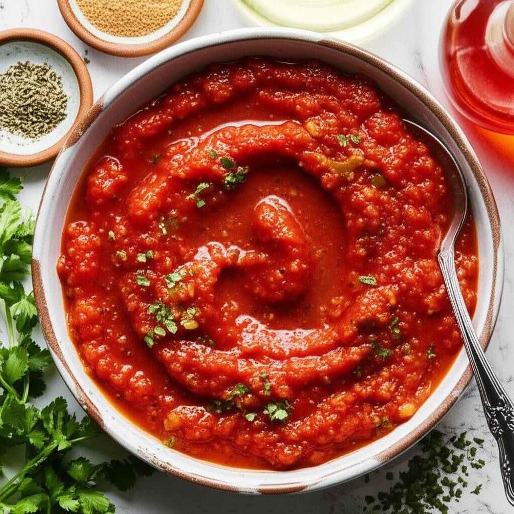 Sweet and Mild Cooked Tomato Salsa