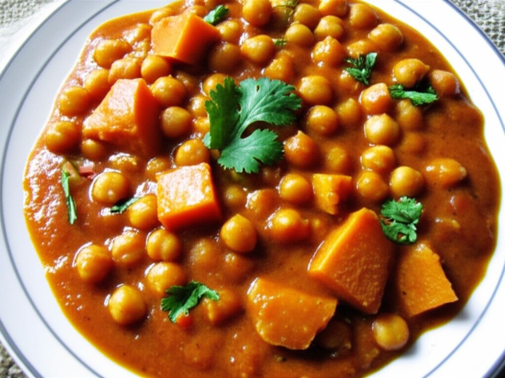 Sweet Potato and Chickpea Masala