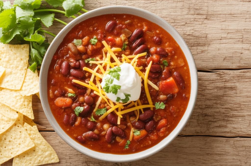 Three-Bean Vegetarian Chili