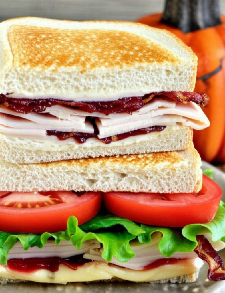 Turkey Sandwiches with Cranberry Sauce