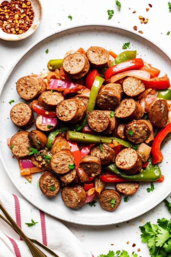 Turkey Sausage and Pepper Skillet