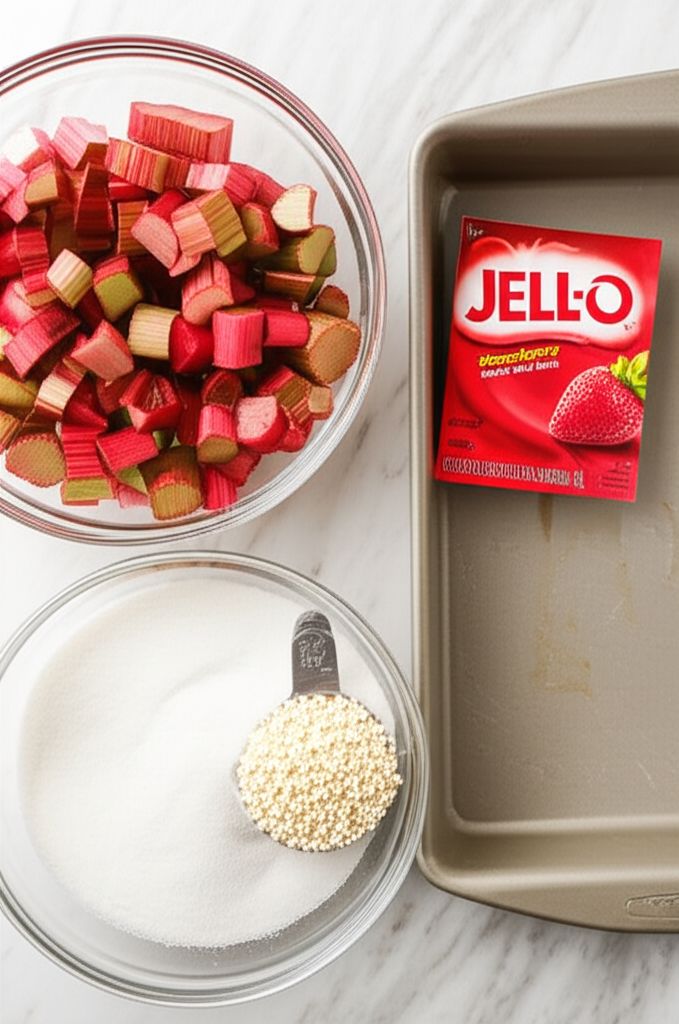 Upside-Down Rhubarb Cake
