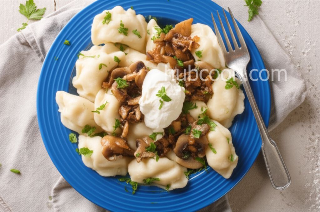 Vareniki (Pierogi) with Potatoes and Mushrooms