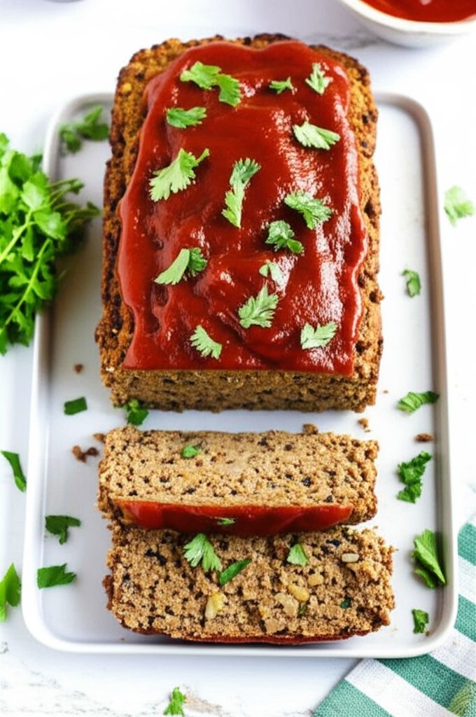 Vegetarian Meatless Meatloaf with Lentils