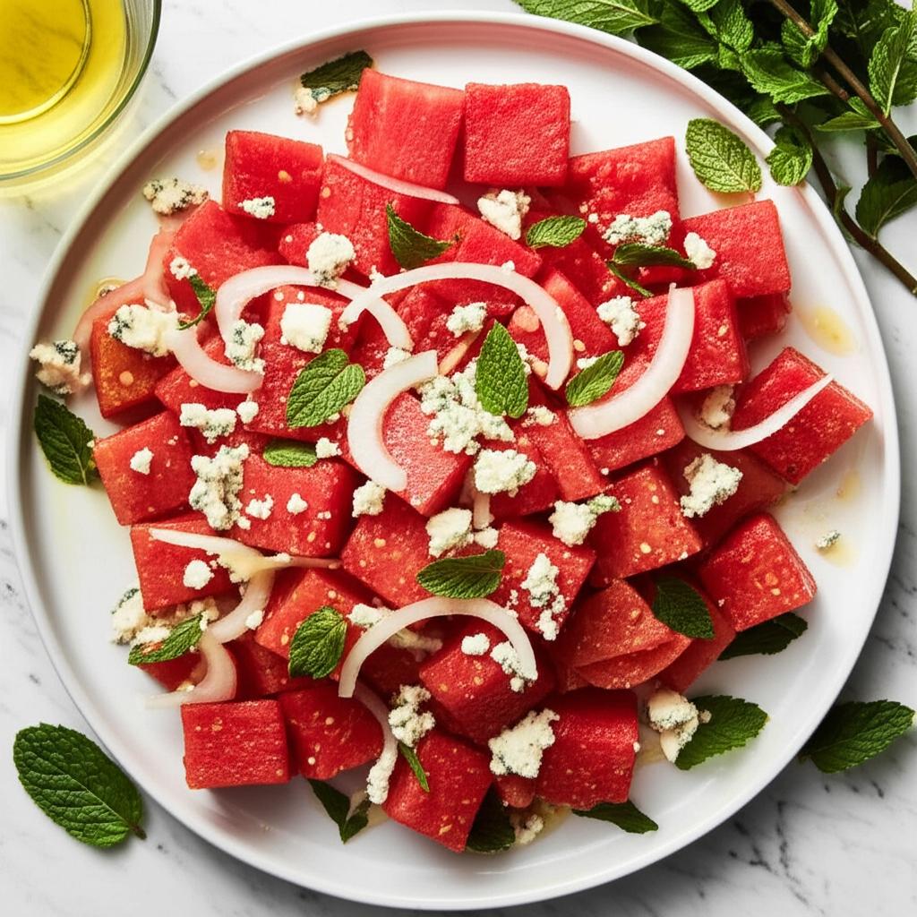 Watermelon and Blue Cheese Salad