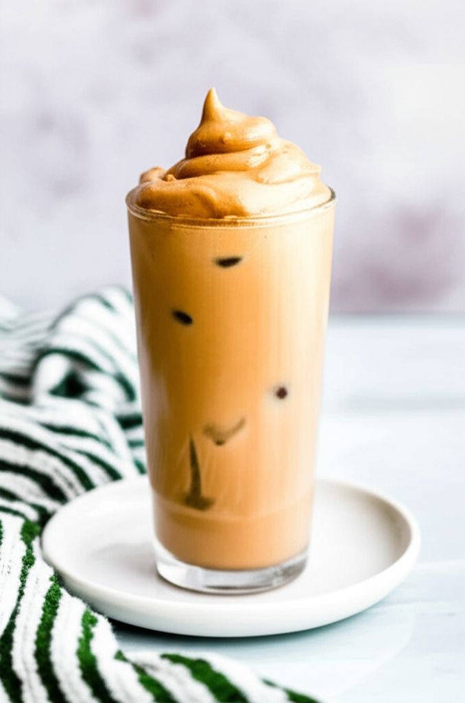 Whipped Peanut Butter Iced Coffee
