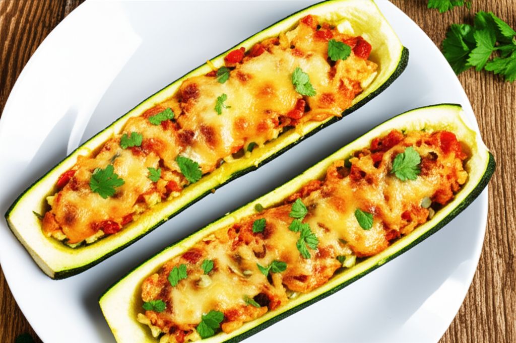 Zucchini Boats on the Grill