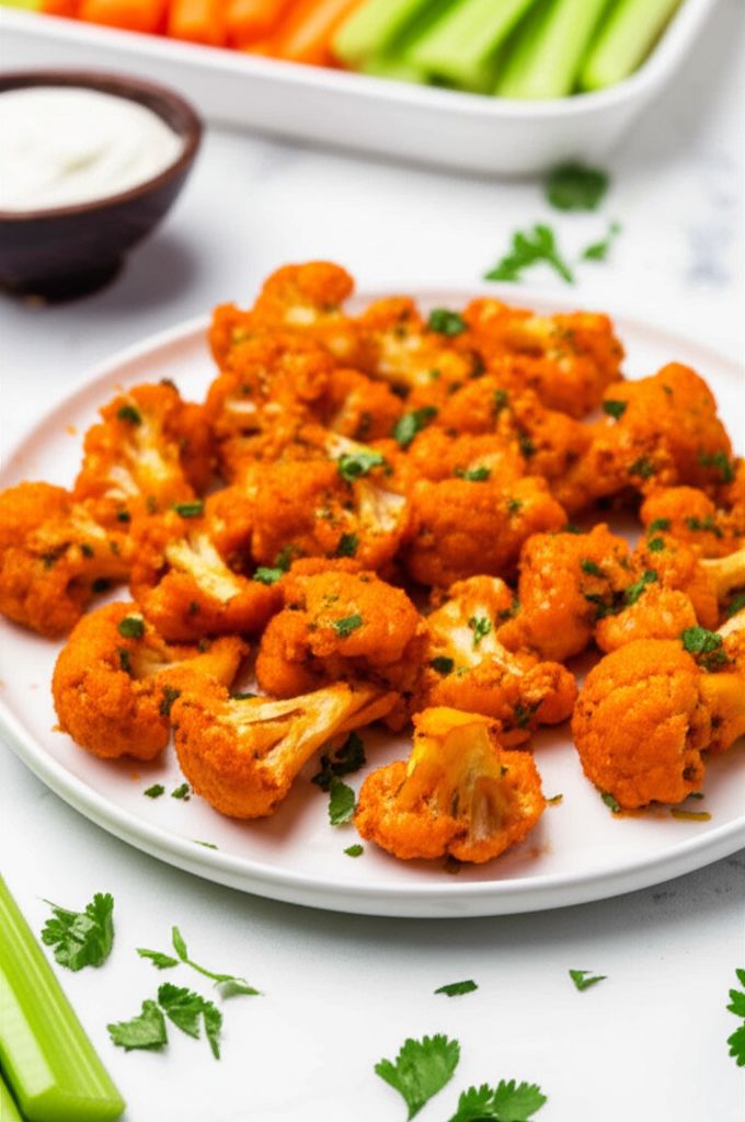 Air Fryer Buffalo Cauliflower