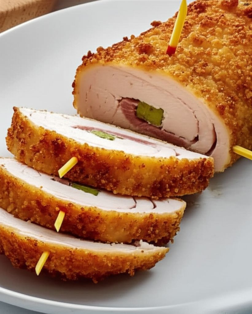 Air Fryer Chicken Cordon Bleu