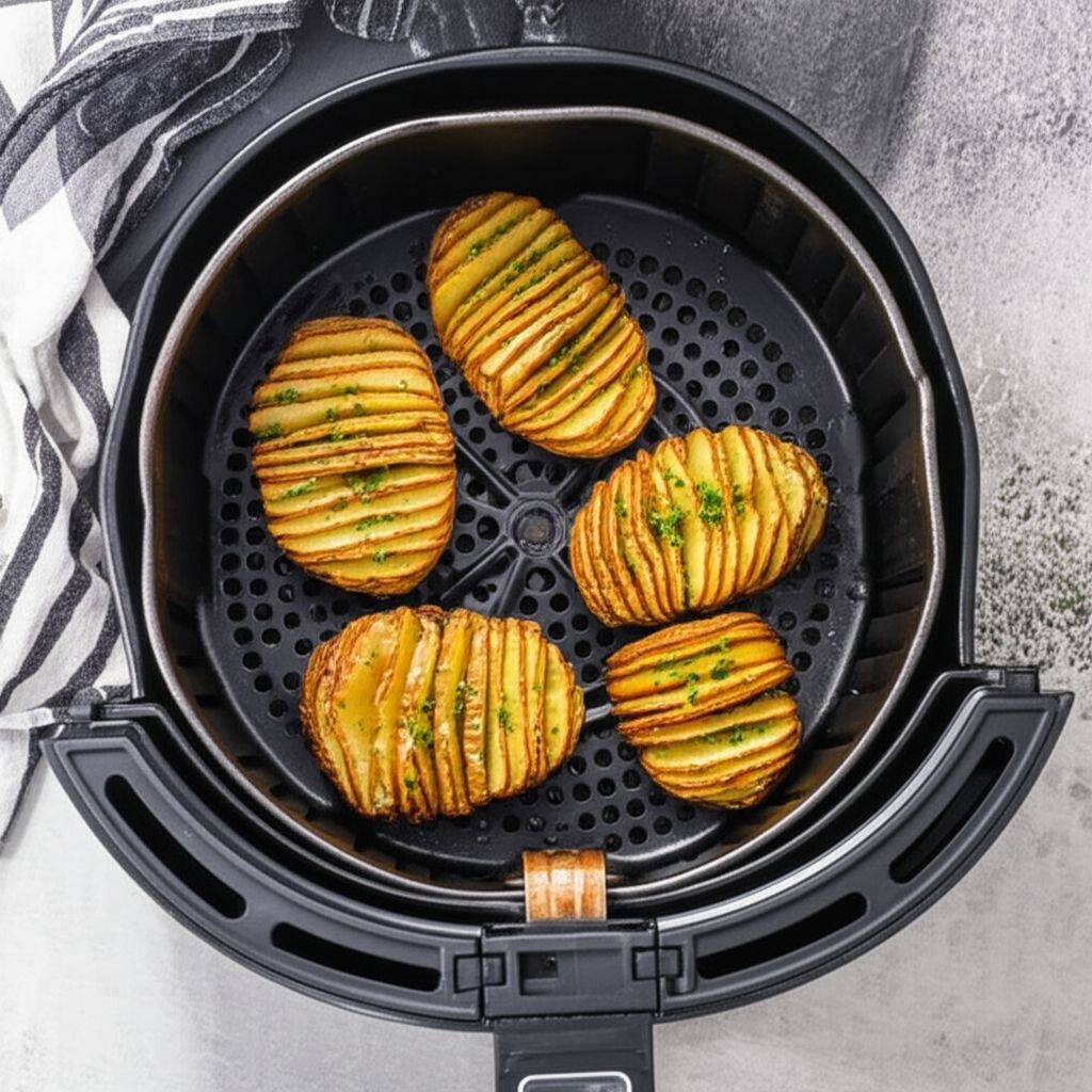 Air Fryer Hasselback Potatoes