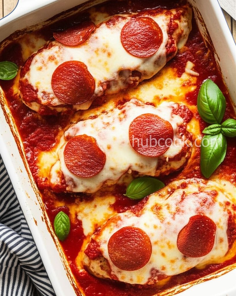 Baked Chicken Pepperoni