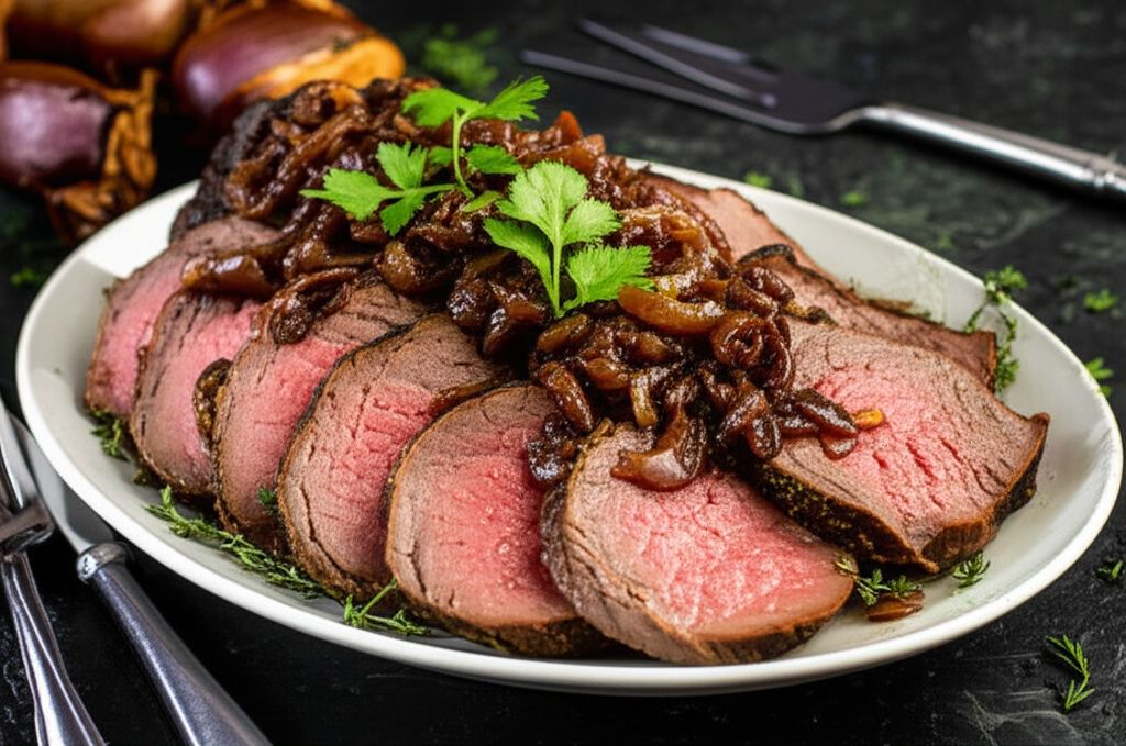 Beef Tenderloin With Roasted Shallots